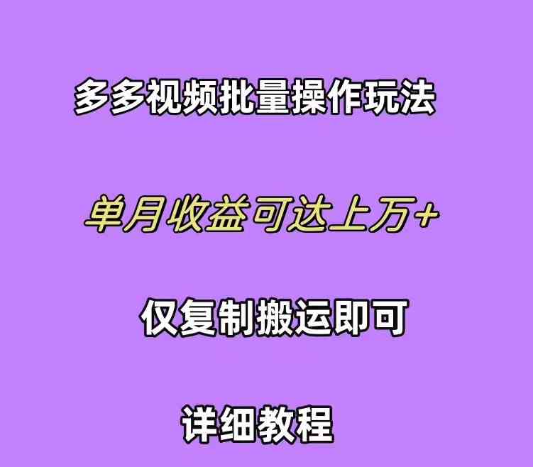 （10029期）拼多多视频带货快速过爆款选品教程 每天轻轻松松赚取三位数佣金 小白必…-立刻分享网创平台