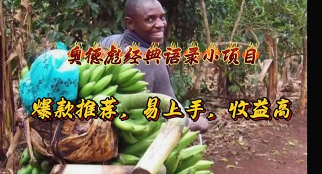（11030期）奥德彪经典语录小项目，爆款推荐，易上手，收益高-立刻分享网创平台