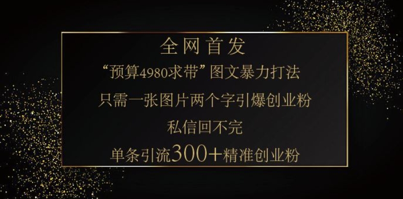 小红书神奇图片引流法，只需一张图，就能单条笔记凭借此方法，轻松引流 300 + 精准创业粉-立刻分享网创平台