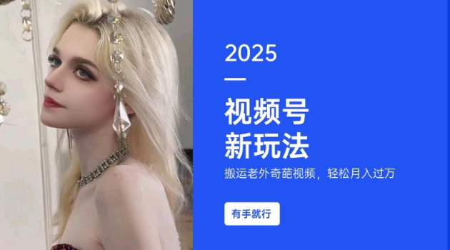 搬运老外奇葩视频，撸视频号分成计划收益，每天只需一小时，新手小白轻松月入过W-立刻分享网创平台