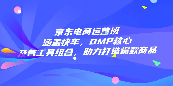 京东电商运营班：涵盖快车，DMP核心及各工具组合，助力打造爆款商品2-立刻分享网创平台