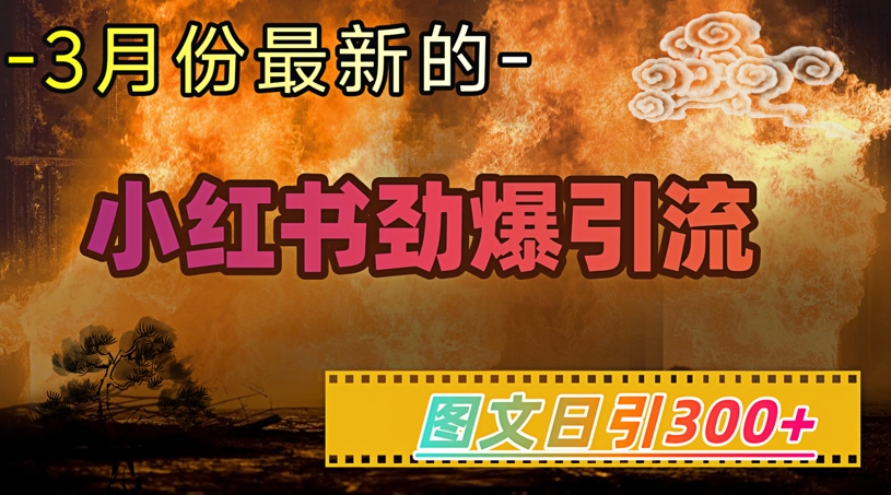 小红书超劲爆引流手段，图文日引300+轻松变现1W-立刻分享网创平台