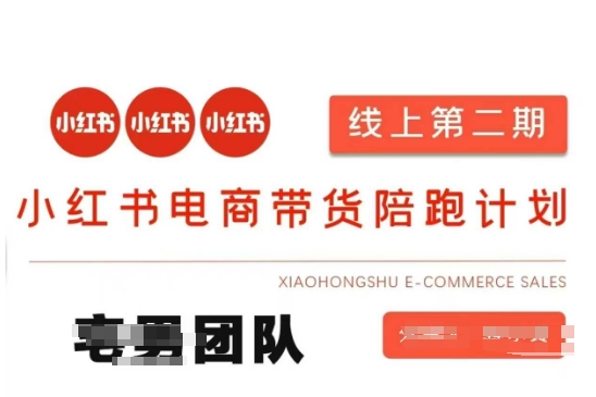 小红书电商带货课2期，月利润20个的小红书电商的有货源，无货源，虚拟产品，付费投流等整套玩法-立刻分享网创平台