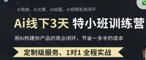 AI实操培训第20-21期线下，0基础保姆级教程，3月最新整理，企业获客、降本增效、打造超级个体-立刻分享网创平台