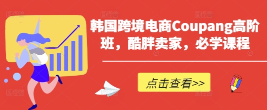 韩国跨境电商Coupang高阶班，酷胖卖家，必学课程-立刻分享网创平台
