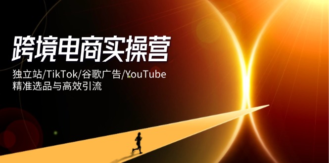 跨境电商实操营：独立站/TikTok/谷歌广告/YouTube，精准选品与高效引流-立刻分享网创平台