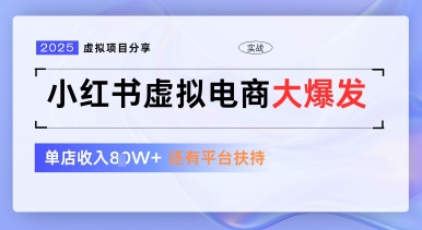 小红书虚拟电商项目，平台大力免费流量扶持，低门槛1拖3玩法-立刻分享网创平台