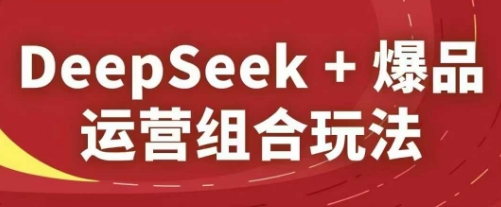 DeepSeek+爆品运营组合玩法，2025淘系精品课-立刻分享网创平台