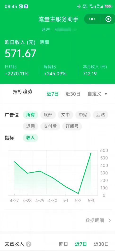 最新公众号托管躺赚项目，操作简单，只需复制粘贴，小白每天花五分钟，…-立刻分享网创平台