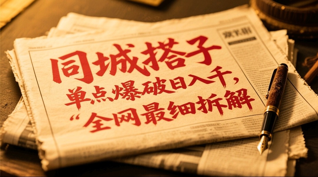同城搭子群19.9单点爆破日入千，搭子组局月入万，全网最细拆解-立刻分享网创平台