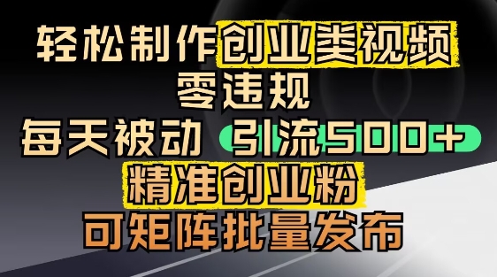 抖音引流创业粉，几分钟一个视频，非常暴力，小白直接可上手操作-立刻分享网创平台