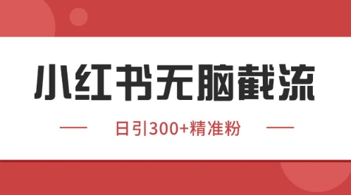 小红书只要你有同行就能获客，独家野路子获客玩法，暴力截流【揭秘】-立刻分享网创平台