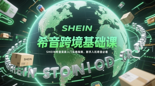 希音跨境基础课，SHEIN希音卖家入门实操指南，新手入坑希音必看-立刻分享网创平台