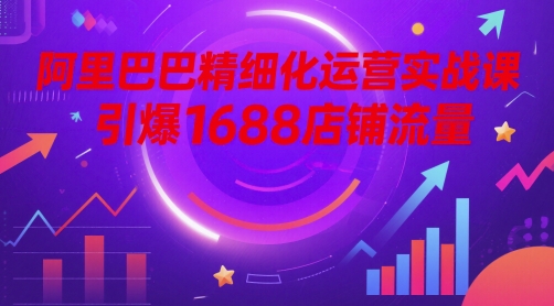 阿里巴巴精细化运营实战课，引爆1688店铺流量-立刻分享网创平台
