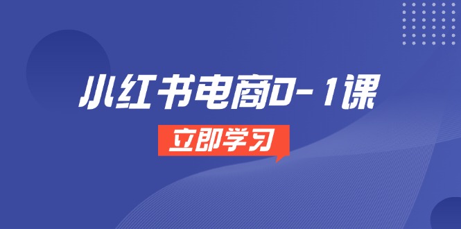 小红书电商0-1课，开店选品全流程，多平台素材处理与爆款笔记制作-立刻分享网创平台
