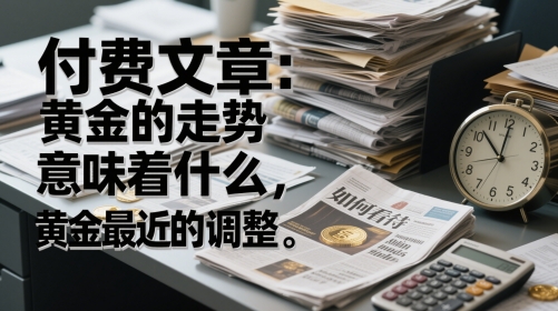 付费文章：黄金的走势意味着什么，如何看待黄金最近的调整-立刻分享网创平台
