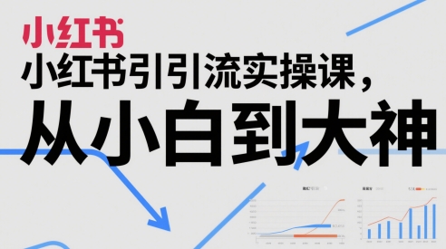 小红书引流实操课，从小白到大神-立刻分享网创平台