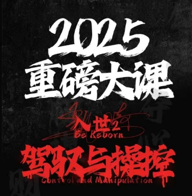 2025重磅大课，入世2，驾驭与控制-立刻分享网创平台