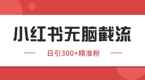 小红书截流同行客源，独家野路子获客玩法 日引200+暴力获客【揭秘】-立刻分享网创平台