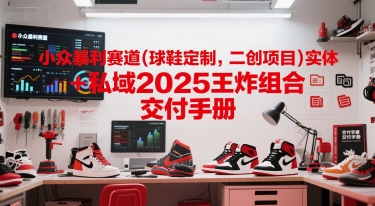 小众暴利赛道(球鞋定制，二创项目)实体+私域2025王炸组合  交付手册-立刻分享网创平台