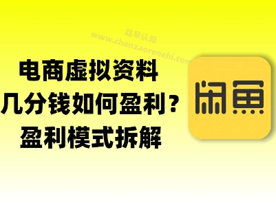 揭秘虚拟电商1分钱资料与卡券是如何获得收益的(详细拆解)-立刻分享网创平台
