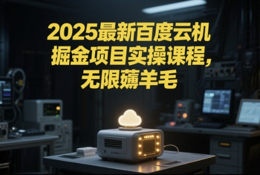 2025最新百度云机掘金项目实操课程单窗口保底5-10元月收益单窗口150+【揭秘】-立刻分享网创平台
