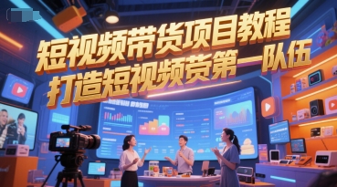 短视频带货项目教程，打造短视频带货第一队伍-立刻分享网创平台