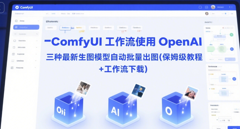 ComfyUI 工作流使用 OpenAI 三种最新生图模型自动批量出图(保姆级教程+工作流下载)-立刻分享网创平台