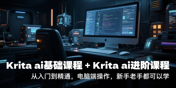 krita ai基础课程+Krita ai进阶课程，从入门到精通，电脑端操作，新手老手都可以学-立刻分享网创平台