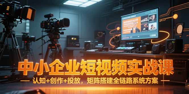 （15249期）中小企业短视频实战课，认知+创作+投放，矩阵搭建全链路系统方案-立刻分享网创平台