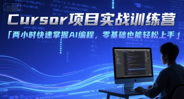 Cursor项目实战训练营，两小时快速掌握AI编程，零基础也能轻松上手-立刻分享网创平台