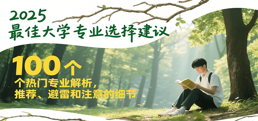 2025最佳大学专业选择建议，100个热门专业解析，推荐、避雷和注意的细节-立刻分享网创平台