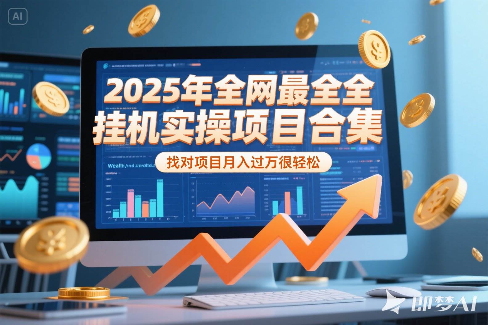 （15303期）2025年挂机实操项目实操演练，挂机类型，AI直播类型，轻资产创业类型…-立刻分享网创平台