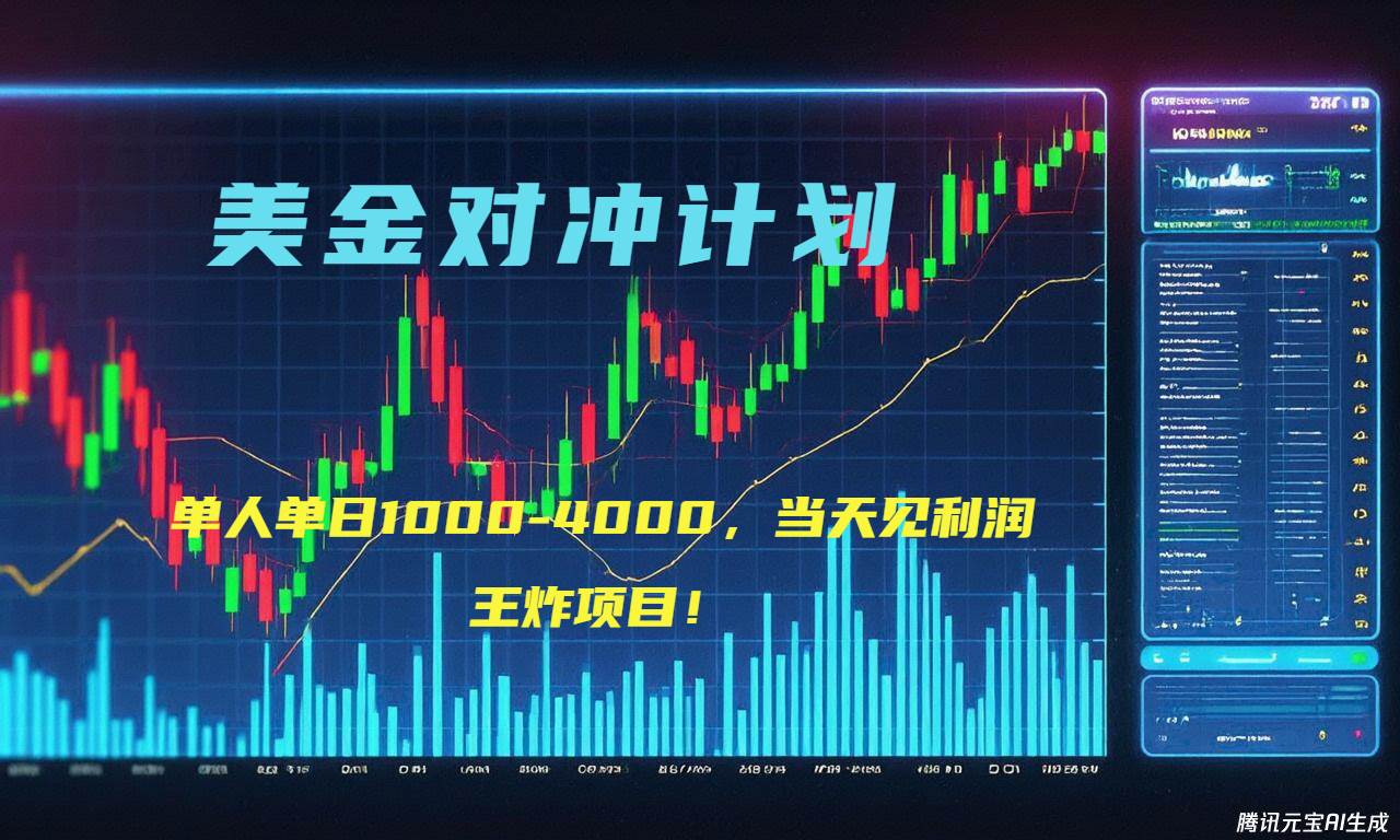 （15333期）2025年最暴力项目“美金先登计划”最新最强对冲战法，每日实际收益1K-4K-立刻分享网创平台