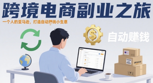 跨境电商副业之旅，一个人的亚马逊，打造自动賺钱小生意-立刻分享网创平台