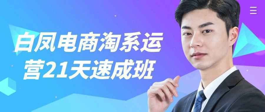 白凤电商淘系运营21天速成班-立刻分享网创平台