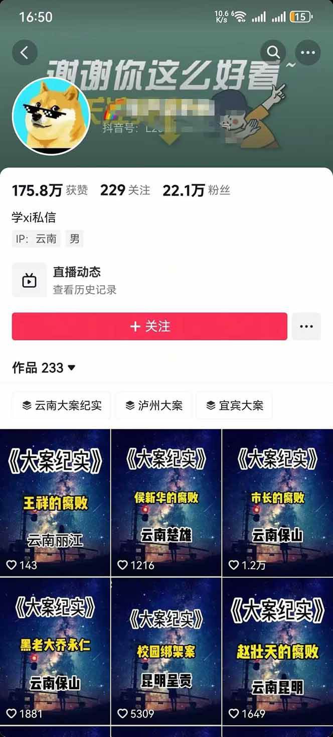 大案纪实解说短视频制作，文案生成、剪辑教学、伙伴计划，单条收益可达7-10元-立刻分享网创平台