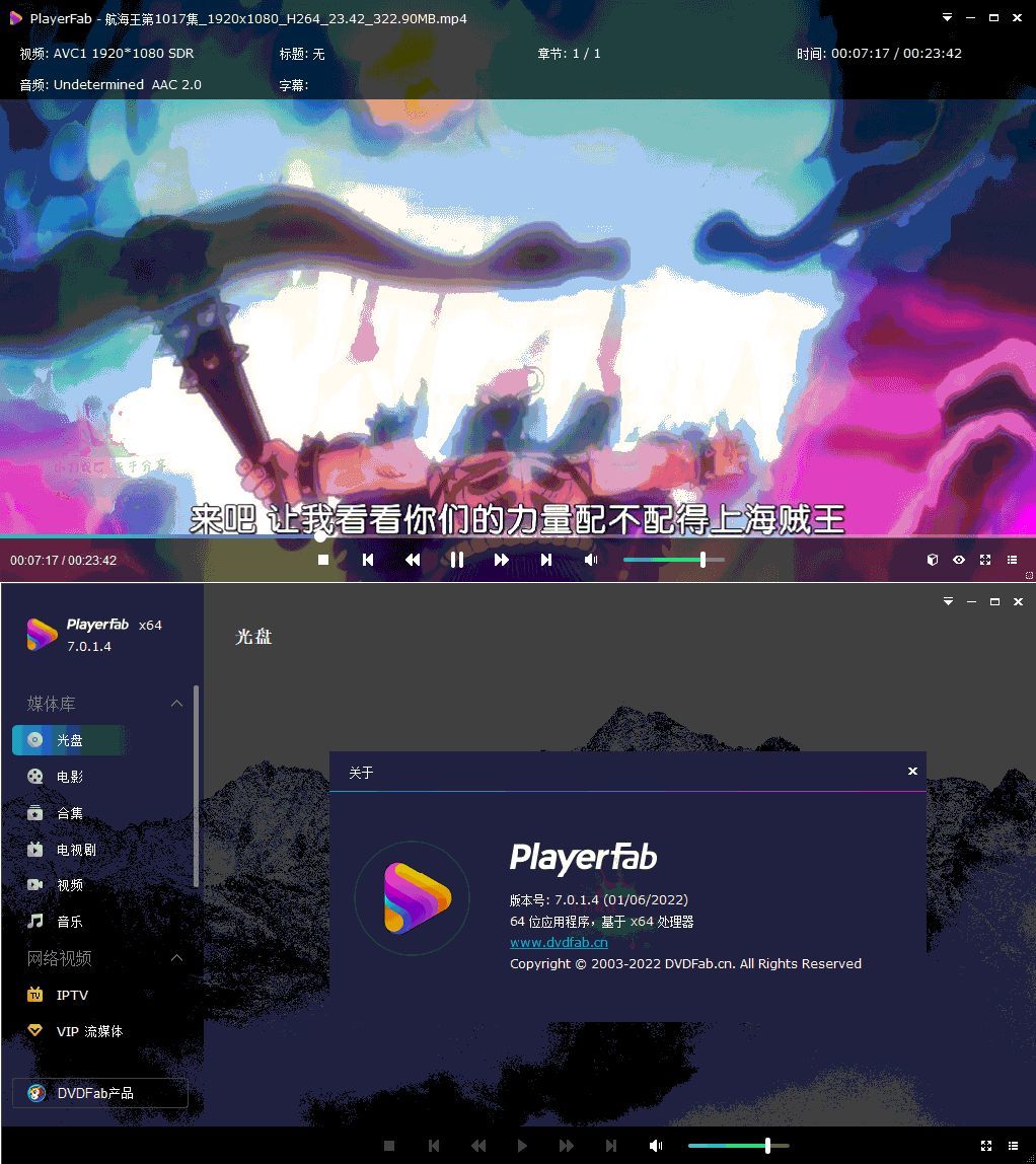 DVDFab Player 7.0.5.4中文版-立刻分享网创平台