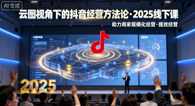 云图视角下的抖音经营方法论，2025线下课，助力商家规模化经营，提效经营（录音+字幕）-立刻分享网创平台