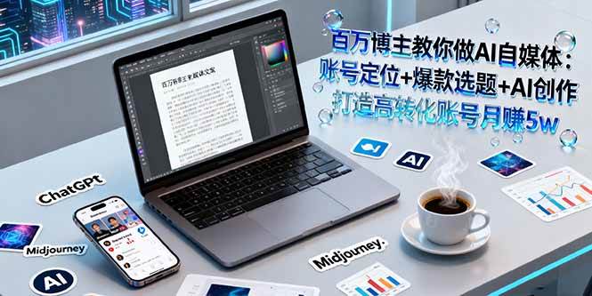 （16131期）百万博主教你做AI自媒体：账号定位+爆款选题+AI创作 打造高转化账号月赚5w-立刻分享网创平台