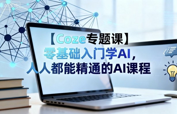 【Coze专题课】零基础入门学AI，人人都能精通的AI课程-立刻分享网创平台