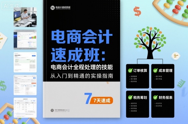 电商会计速成班，电商会计全程处理的技能-立刻分享网创平台