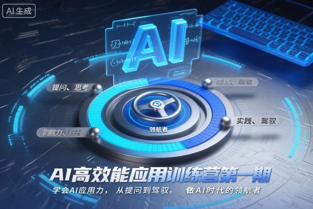 AI高效能应用训练营第一期，学会AI应用力，从提问到驾驭，做AI时代的领航者-立刻分享网创平台