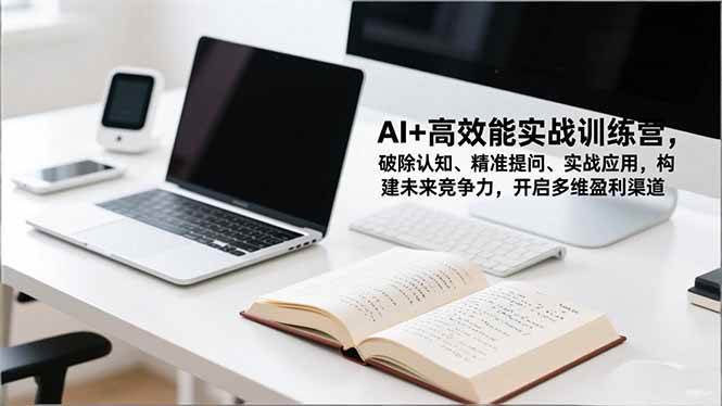 （16635期）AI+高效能实战训练营，破除认知、精准提问、实战应用，构建未来竞争力，开启多维盈利渠道-立刻分享网创平台