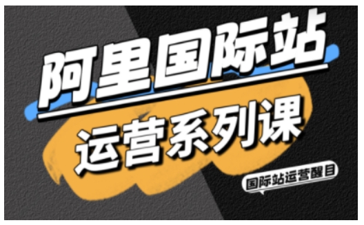 阿里国际站运营系列课，涵盖精准引流、直通车与全站推实战SOP，搭配AI效率工具包与高阶增长玩法（更新）-立刻分享网创平台