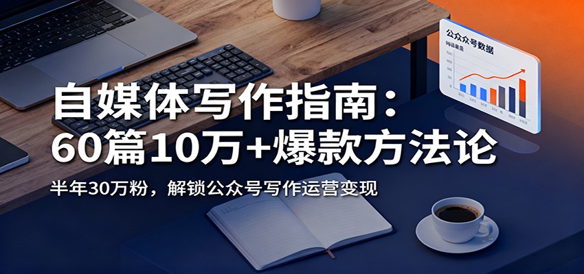 自媒体写作指南：60篇10万+爆款方法论，半年30万粉，解锁公众号写作运营变现-立刻分享网创平台
