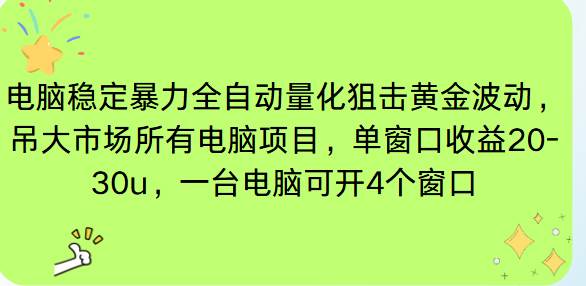 （16737期）电脑EA策略挂机项目单窗口收益20-30u，单电脑可挂5-10个窗口收益稳健4位数-立刻分享网创平台