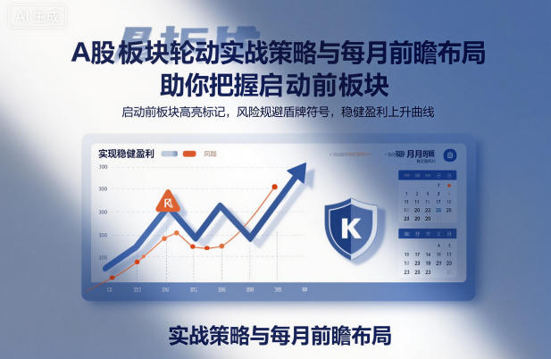 A股板块轮动实战策略与每月前瞻布局，助你把握启动前板块，规避风险，实现稳健盈利-立刻分享网创平台