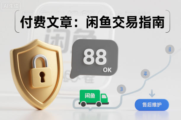 付费文章：闲鱼交易指南，怎么才能降低被坑被马扁的概率-立刻分享网创平台